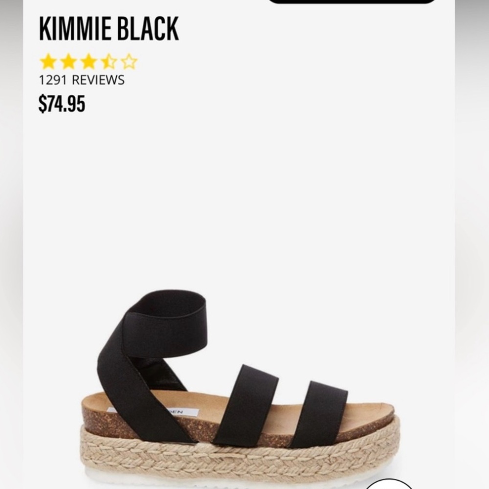 Steve Madden Kimmie Sandal in Black